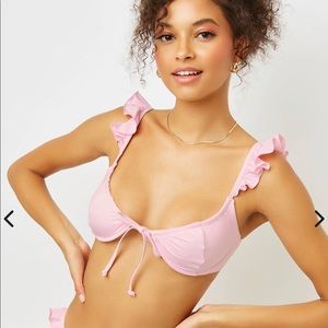 Frankies Bikinis Birdie Ruffle Bikini Top